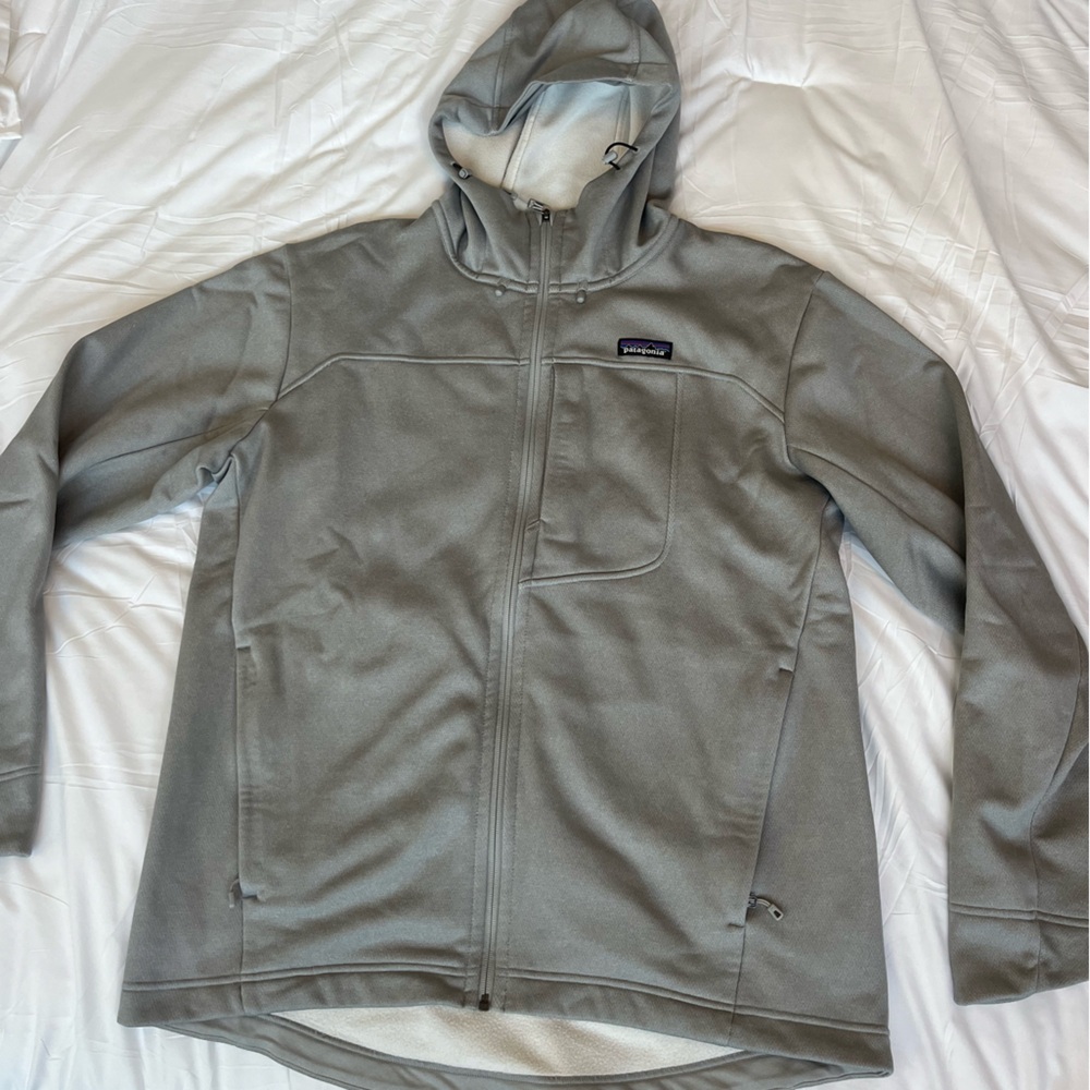 Patagonia Ukiah Hoody Gray Full Zip Hoodie Zipped Pockets